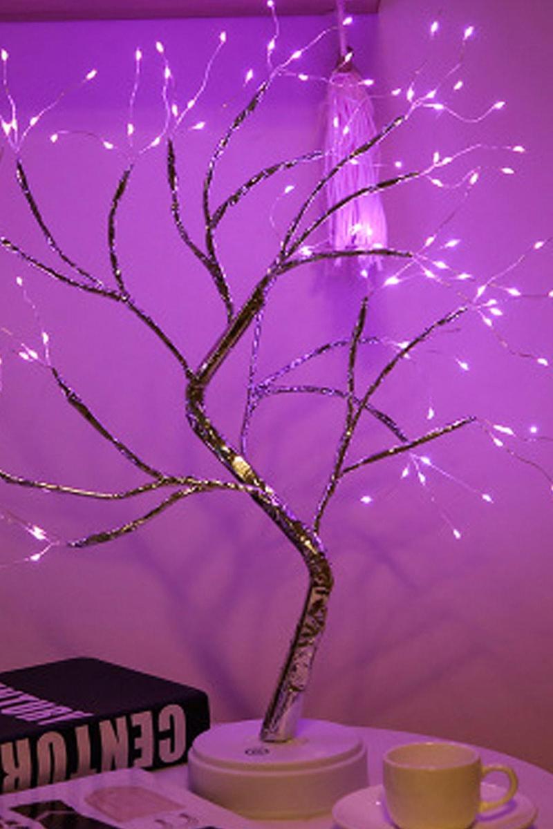 Led Lamba Bonsai Tasarım Mini Ağaç 2 Fonksiyon Bükülebilir kolay Dallar Dokunmatik LED Ağaç -M108L-