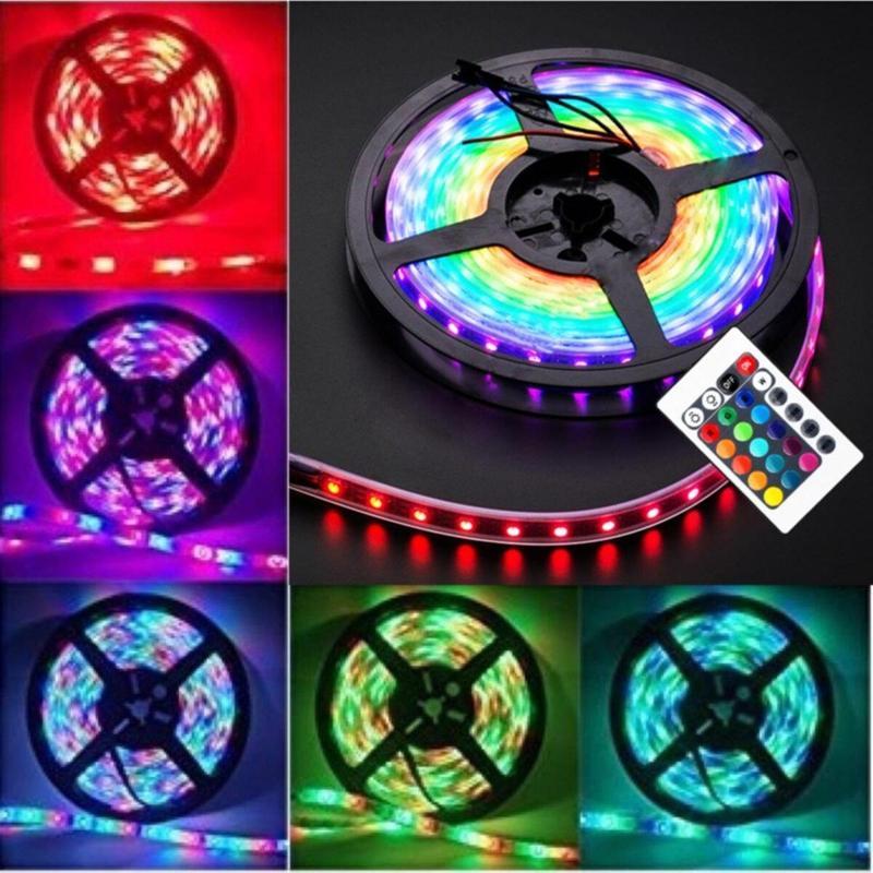 20 Fonksiyonlu Uzaktan Kumandalı Rgb 5 Metre Şerit Renkli Led
