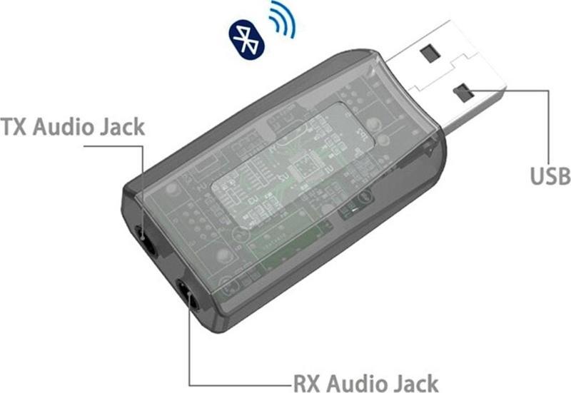 Kablosuz 2ın1 Usb Ses Adaptörü Kablosuz Kulaklıkları Tv Ye Bluetooth 5.0 Dönüştürücü Aparatı