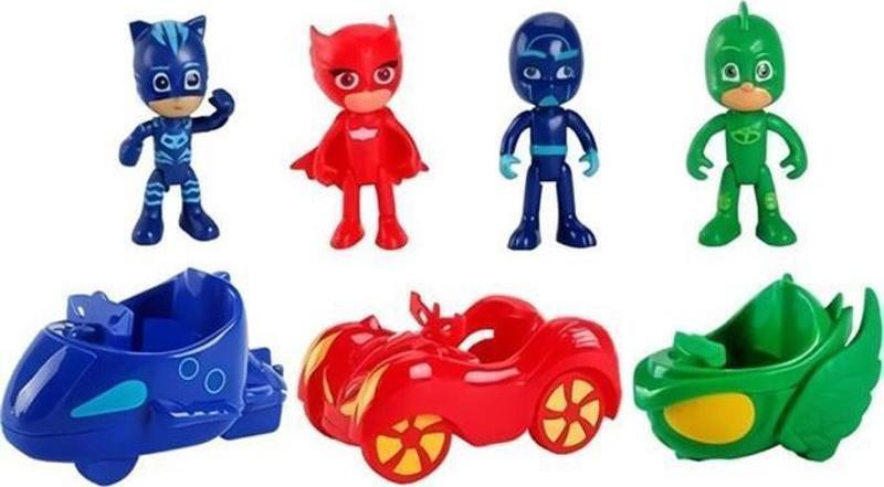 Oyuncak Pjmasks Figürler ve Araçlar Oyun Seti 3363, Pj Maskeliler ve Araçları