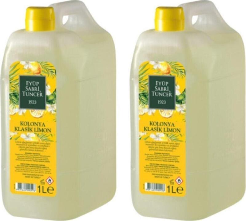 Klasik Limon Kolonyası 1 Lt Bidon 80° - 2 Adet