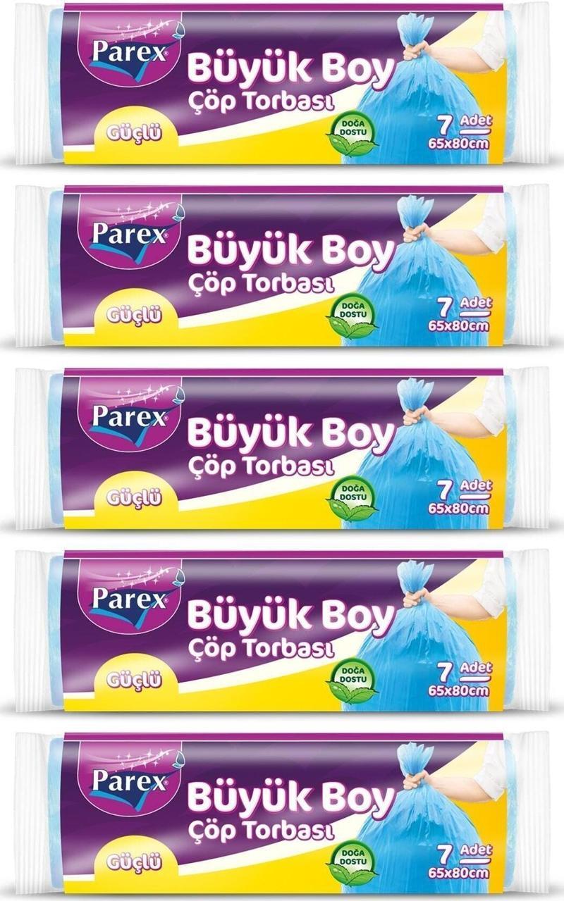 Güçlü Çöp Torbası Büyük Boy 5'li