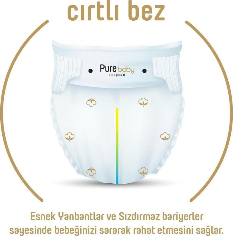 Organik Pamuklu Cırtlı Bez 2'li Paket 2 Numara Mini 136 Adet