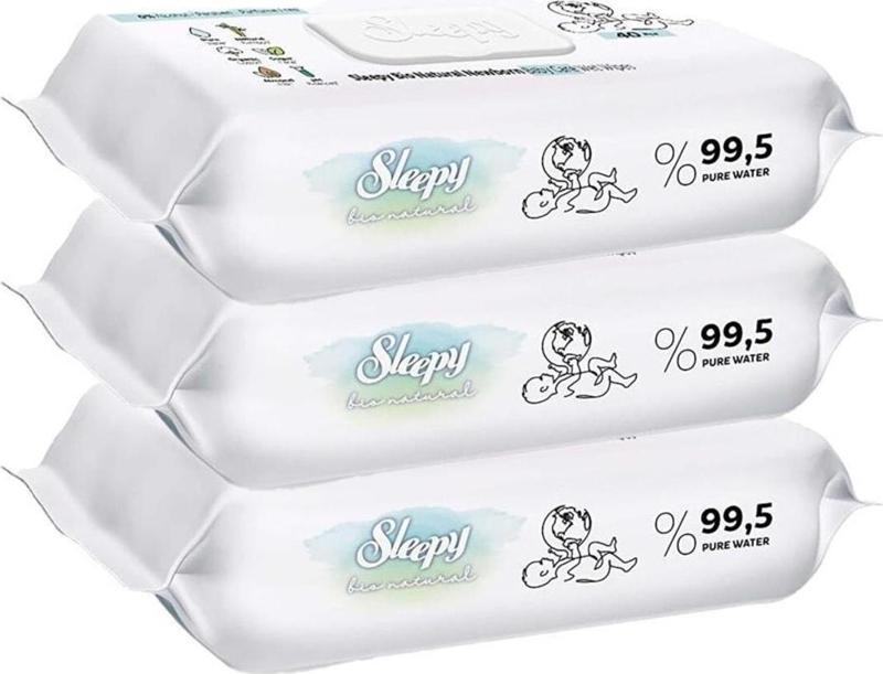 Islak Mendil Bio Natural 3x40 Adet