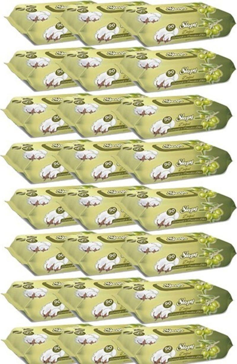 Islak Mendil Zeytinyağlı 90 Lı X 24 (toplam 2160 Adet Mendil)