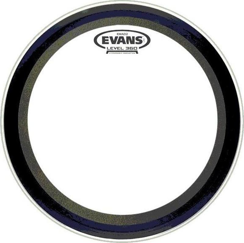 EMAD2 Clear 20 inch - BD20EMAD2 Bas Davul Derisi Süngerli Çift Kat