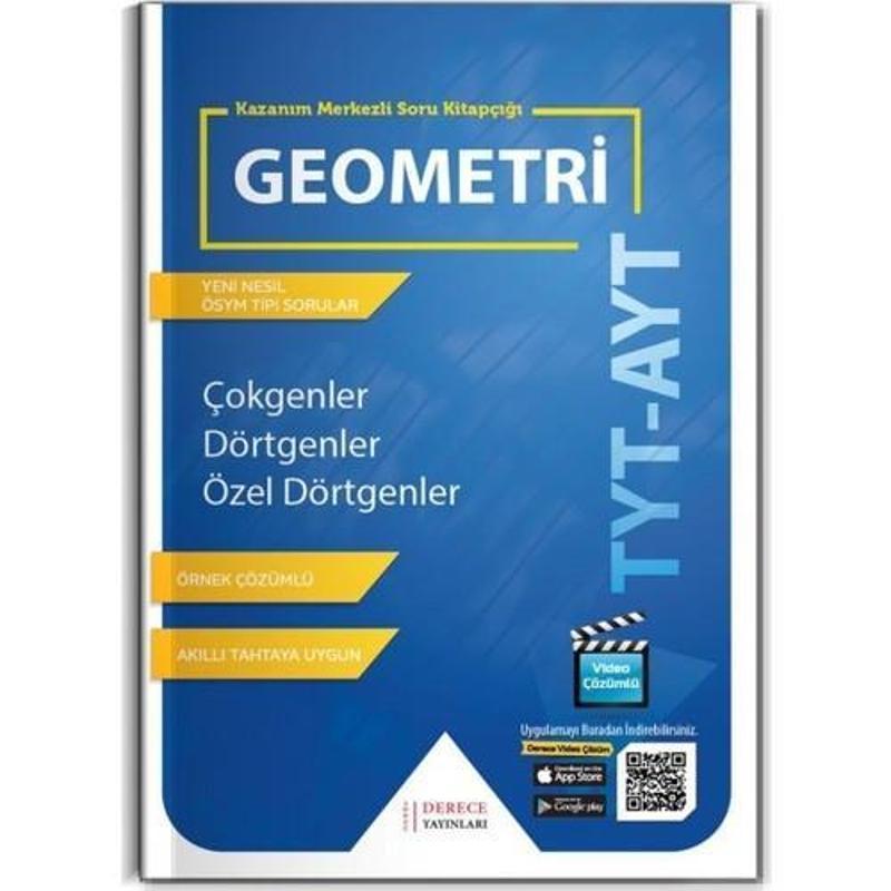 Derece Yayınları Tyt-Ayt Geometri Çokgenler-Dörtgenler-Özel Dörtgenler