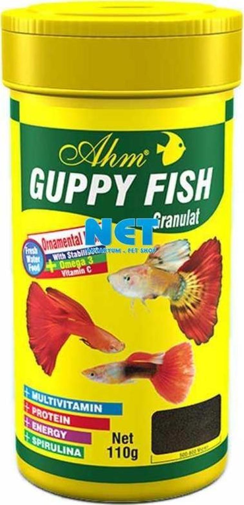 Guppy Fish Granullat 250 ml 500 - 800 micron