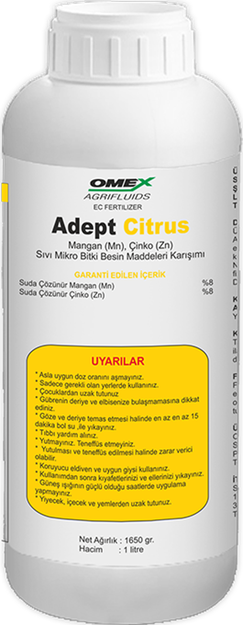 Adept Citrus Mangan-Çinko Mikro Besin Karışımı 1 Lt