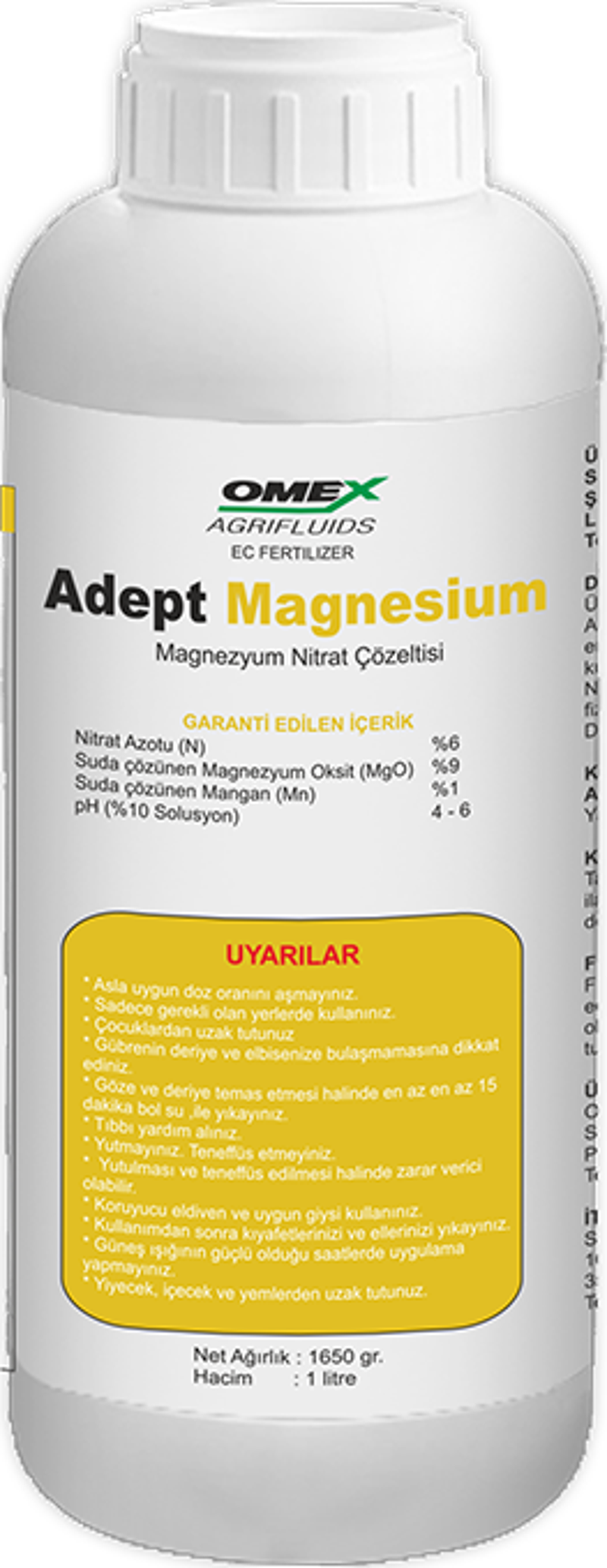 Adept Magnezyum Gübre Çözeltisi 1 Lt