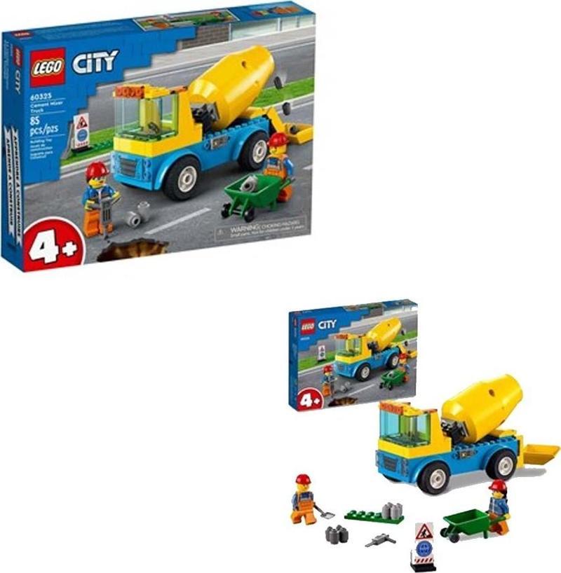 City Cement Mixer Truck ADR-LSC 60325 +4 Yaş (85 Parça)