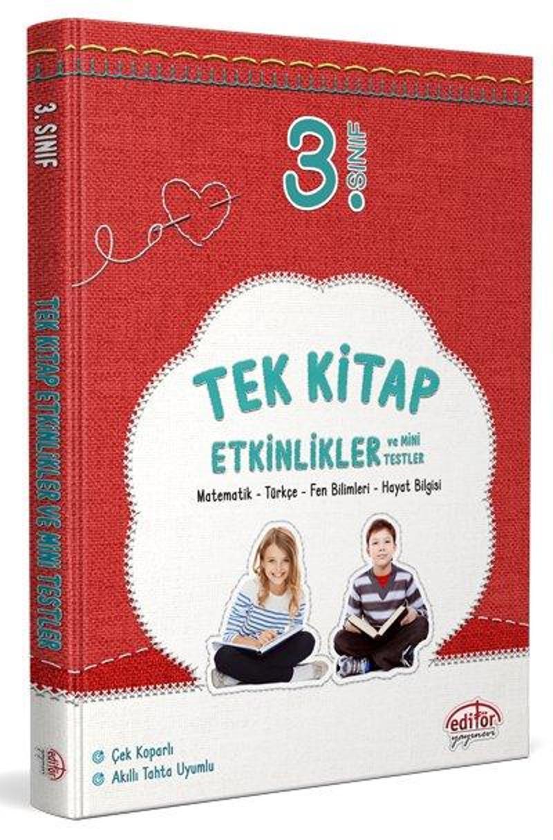 Editör Yayınları 3. Sınıf Tüm Dersler Tek Kitap Etkinlikler Ve Mini Testler