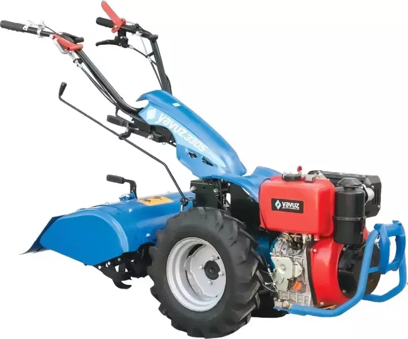Y600S Arkadan Frezeli Marşlı Dizel Çapa Makinası 12 Hp 3 İleri 2 Geri