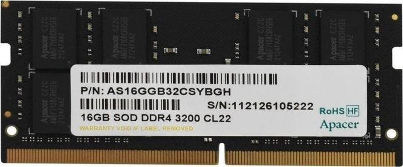 16GB DDR4 3200MHZ CL22 NOTEBOOK RAM VALUE ES.16G21.PSH