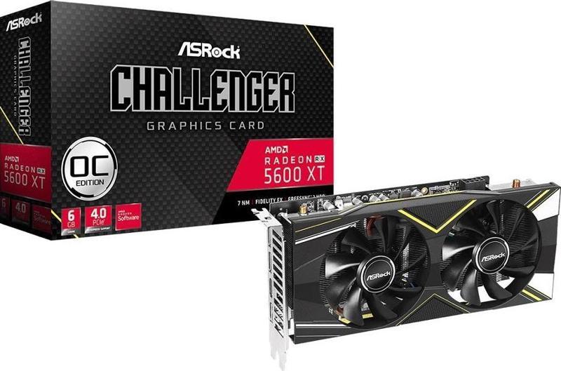 RX5600XT 6GB XT CHALLENGER D 6G OC GDDR6 192bit HDMI DP PCIe 16X v4.0