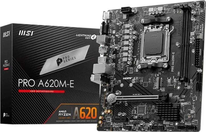 PRO A620M-E DDR5 HDMI PCIe 16X v4.0 AM5 mATX