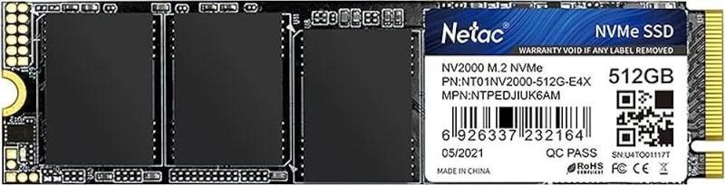 512GB NV2000-512GB 2500- 1950MB/s M2 PCIe NVMe Gen3 Disk