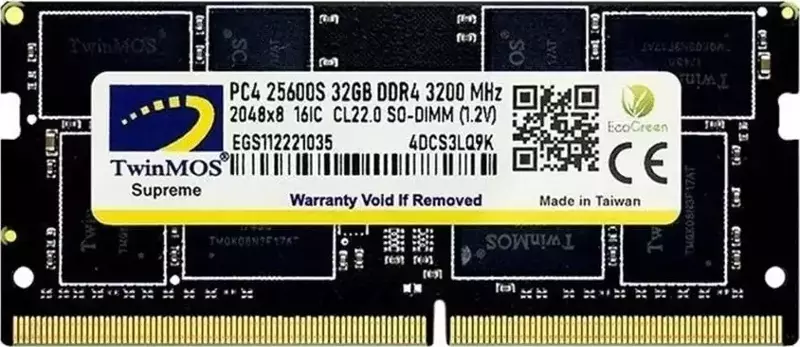 32GB DDR4 3200MHz NOTEBOOK RAM MDD432GB3200N