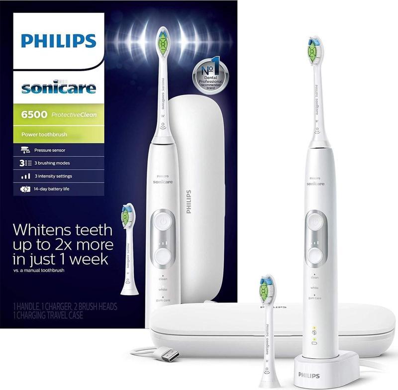 Sonicare ProtectorClean 6500 Şarjlı Elektrikli Diş Fırçası - Beyaz