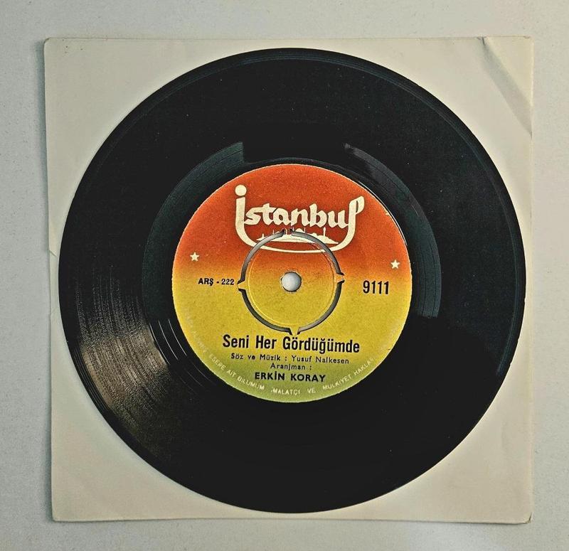 Erkin Koray - Seni Her Gördüğümde (1969 Dönem Baskı, 45'lik Plak)