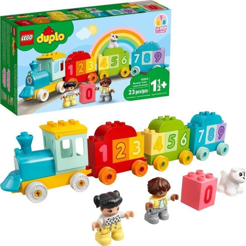 DUPLO İlk Sayı Treni - Saymayı Öğren 10954 -Küçük Çocuklar İçin Oyuncak Yapım Seti (23 Parça)