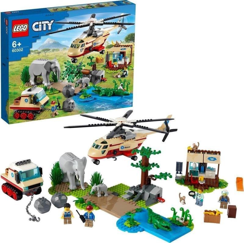 City Vahşi Hayvan Kurtarma Operasyonu 60302 - Yaratıcı Oyuncak Yapım Seti (525 Parça)