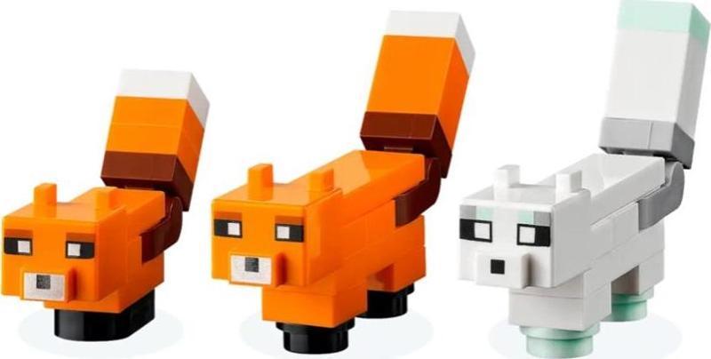 Minecraft - Tilki - Tilki Yavrusu ve Kutup Tilkisi Orijinal Figürler