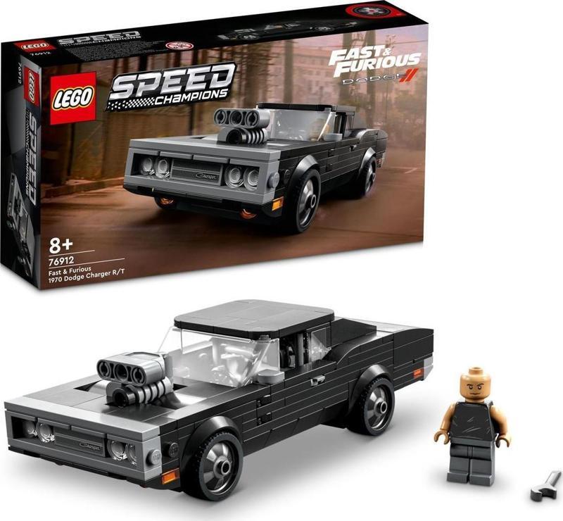 Speed Champions Fast & Furious 1970 Dodge Charger R/T 76912 - Araba Yapım Seti (345 Parça)