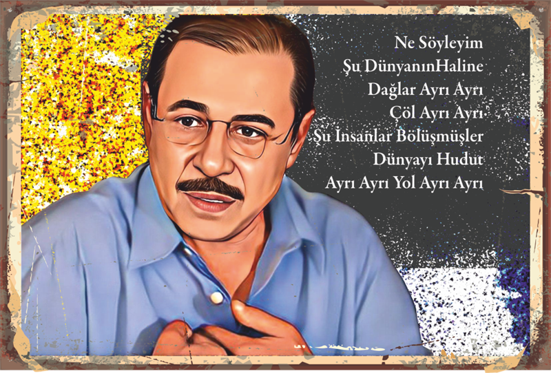 Ne Söyleyim Şu Dünyanın Haline Neşet Ertaş Retro Ahşap Poster-