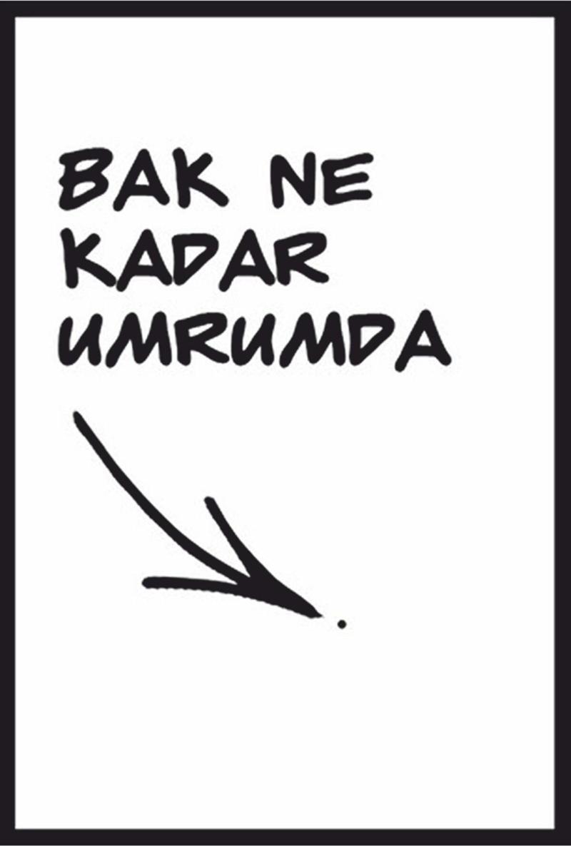Bak Ne Akdar Umrumda Komik Sözler Retro Ahşap Poster 20x30