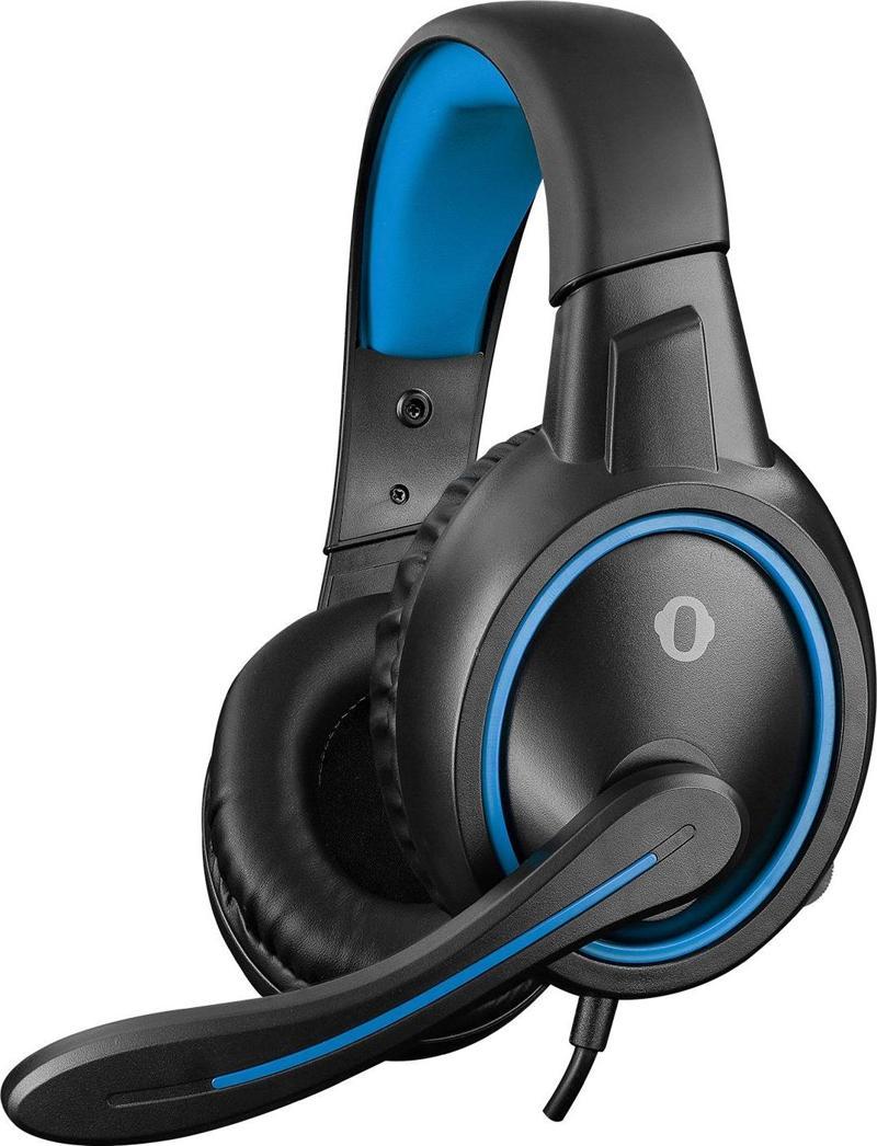 SN-GX1 ERGO Siyah/Mavi 3,5mm Gaming Oyuncu Mikrofonlu Kulaklık
