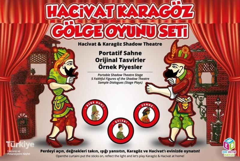 Hacivat Karagöz Gölge Oyun Seti HED021