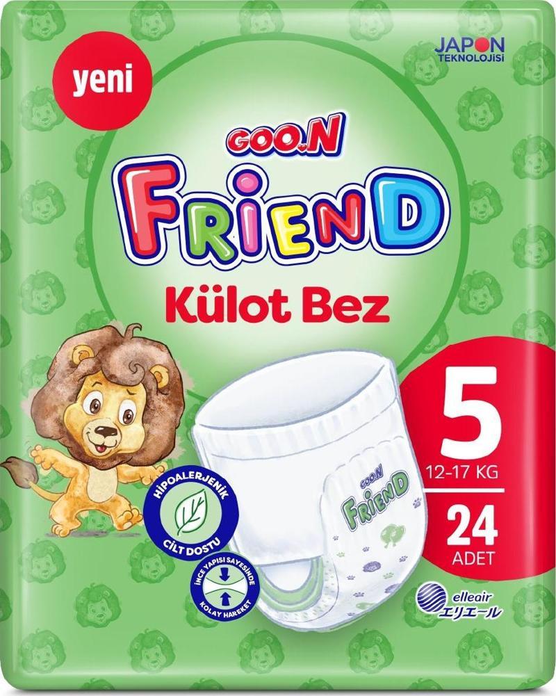 Friend 5 Numara Külot Bebek Bezi - Cilt Dostu - 24 Adet