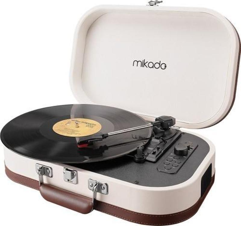 Nostalgia Mn-101 Pikap Fil Dişi Turntable+Rca+Bluetooth Destekli Müzik Kutusu