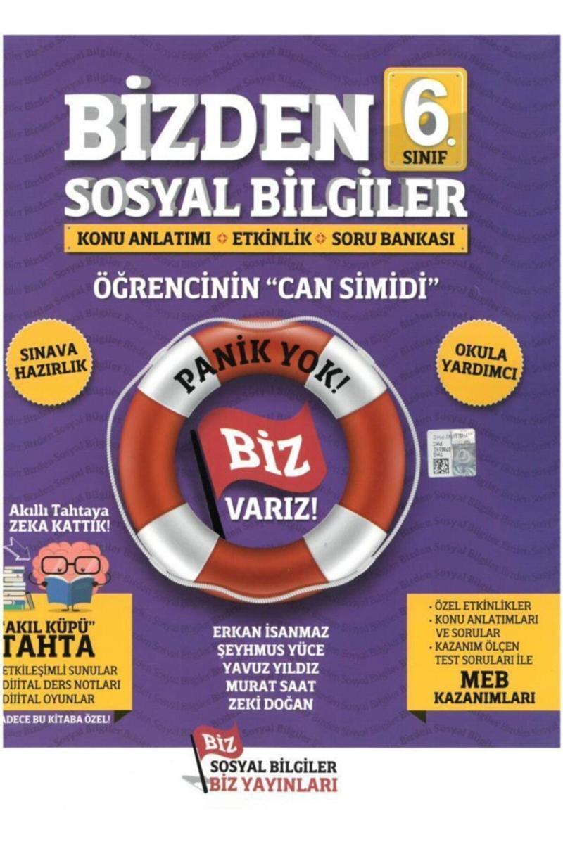 Biz Yayınları 6. Sınıf Bizden Sosyal Bilgiler Konu Anlatımlı Etkinlikli Soru Bankası