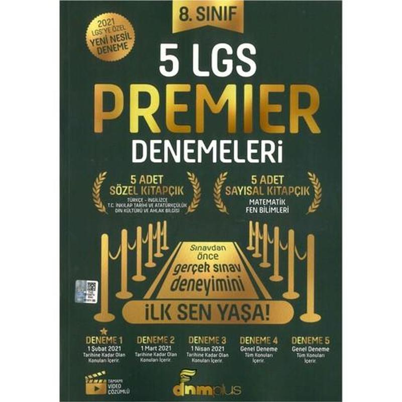 Dnm Plus Yayınları 8. Sınıf 5 Lgs Premier Denemeleri