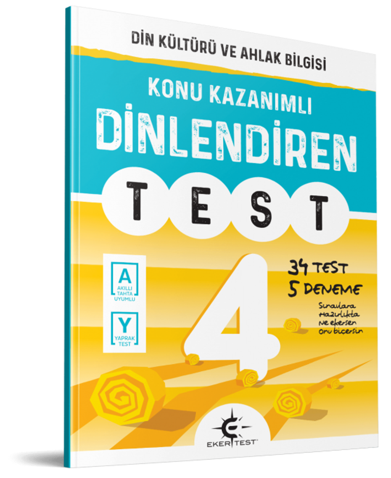 Eker Test Yayınları 4. Sınıf Din Kültürü Ve Ahlak Bilgisi Konu Kazanımlı Dinlendiren Test