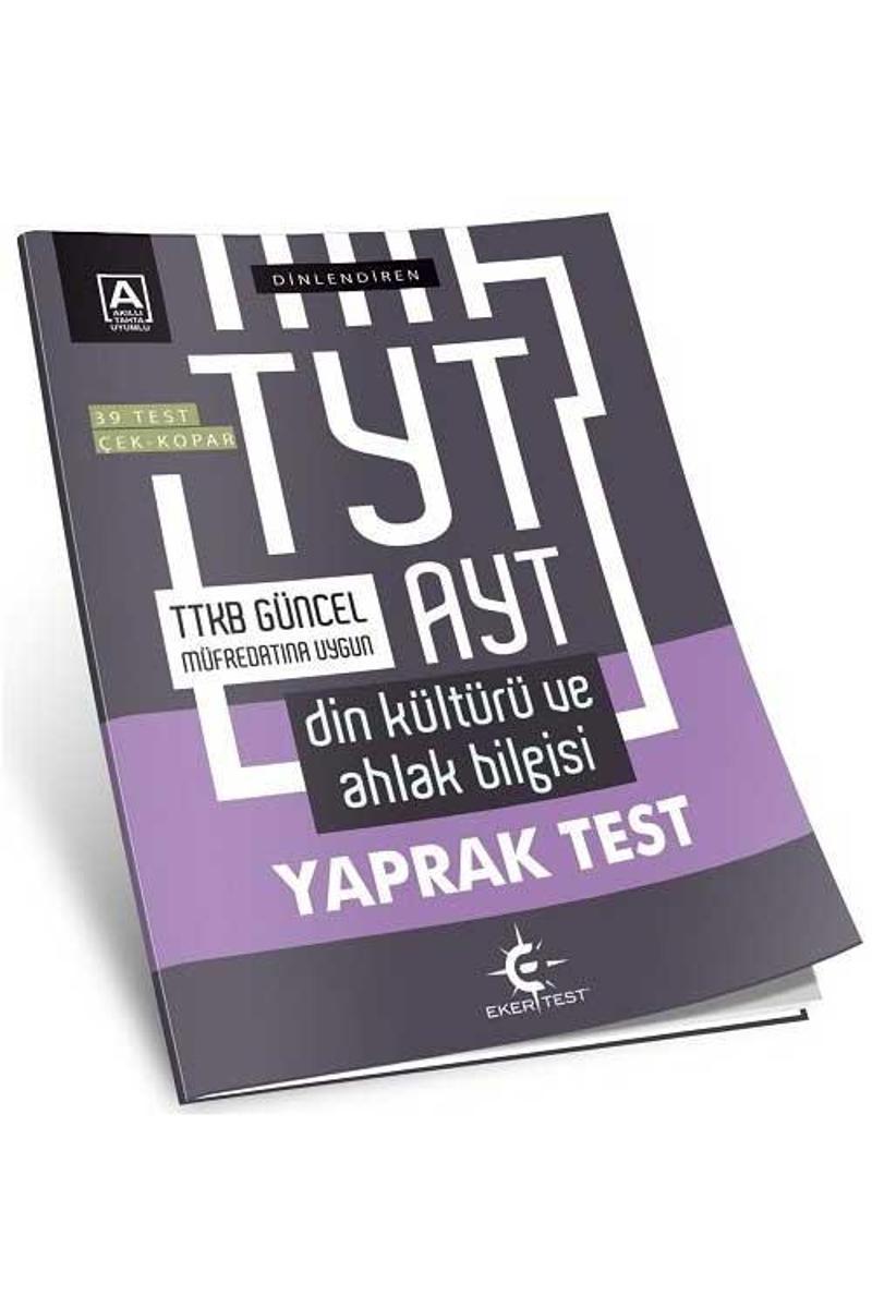 Eker Yayınları Tyt-Ayt Din Kültürü ve Ahlak Bilgisi Yaprak Test