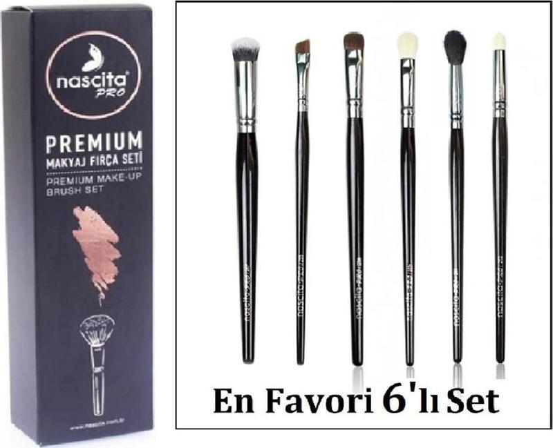 Premıum NasBrushSet110 Makyaj Fırça Seti 6'lı