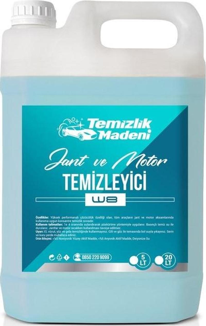 Jant Ve Motor Temizleyici W8 5 Lt