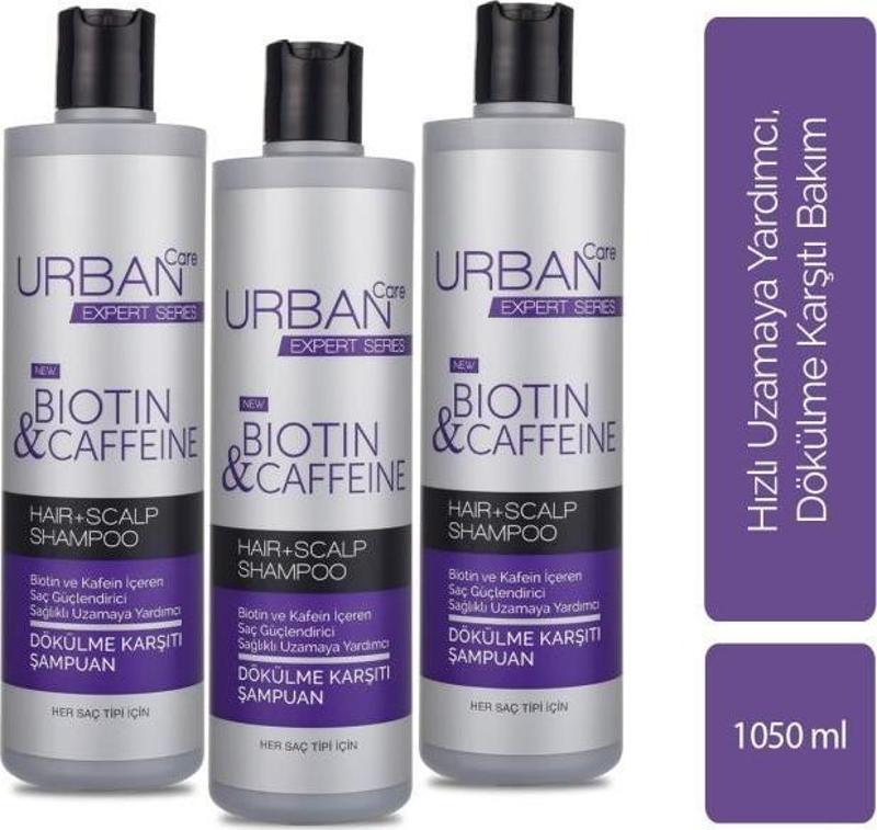 Expert Biotin & Caffeine Şampuan 350 ml 3 Adet