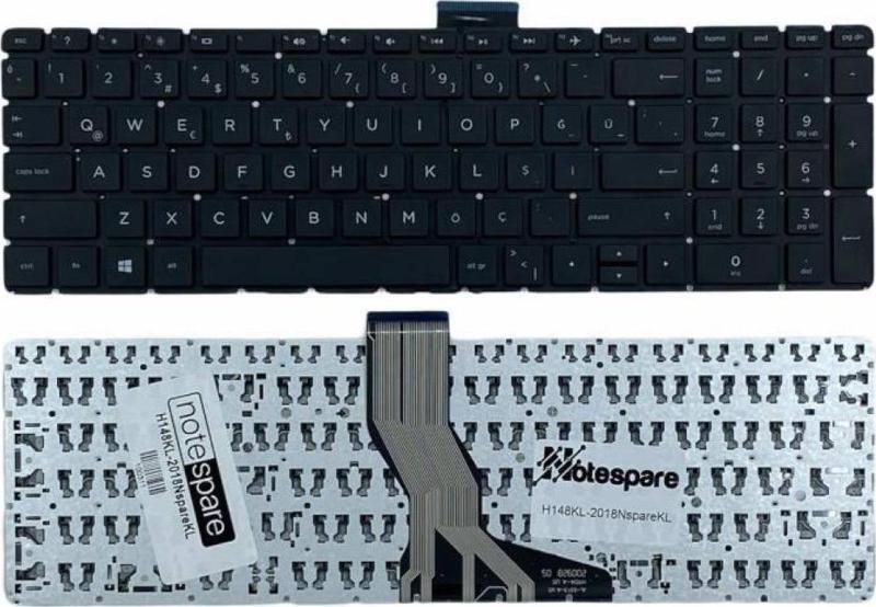 Hp 250 G6 (1XN46EA) I3-6006U, 250 G6 (1XN47EA) I5-7200U Uyumlu Notebook Klavye Siyah TR