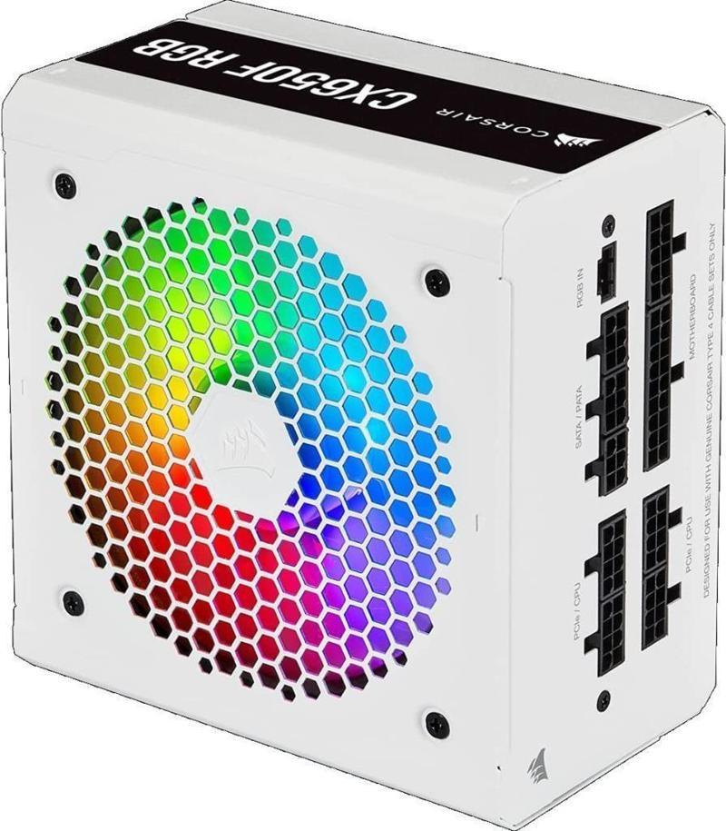 CX Series CX650F RGB White CP-9020226-EU 650 W Power Supply