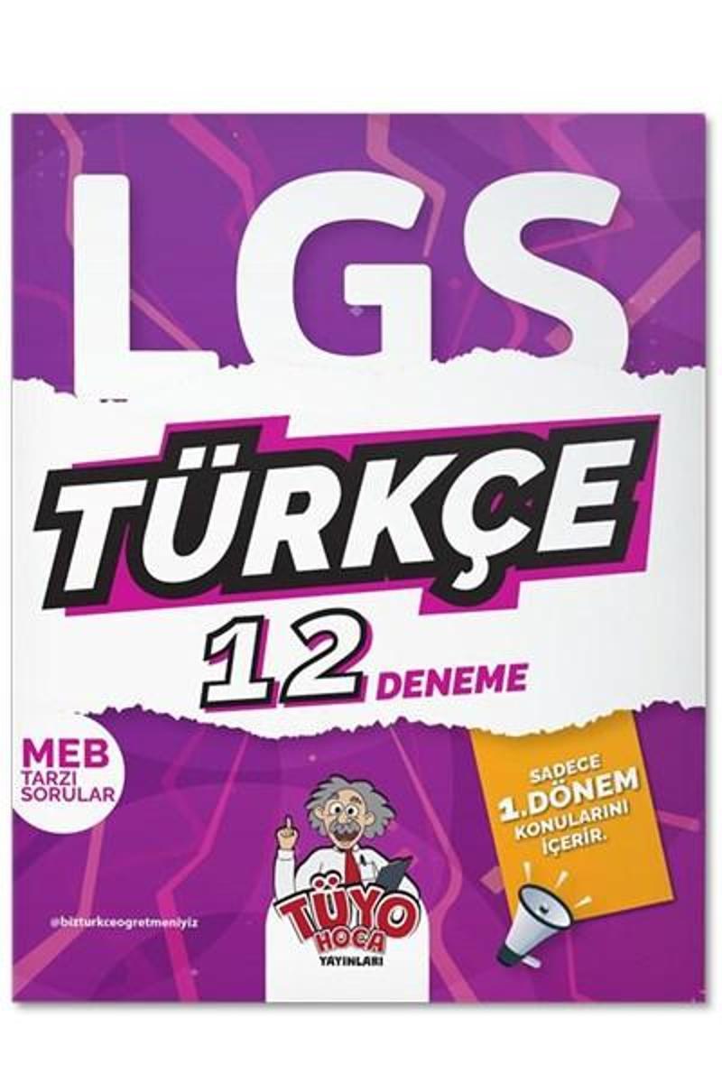 Tüyo Hoca Yayınları LGS Türkçe 12 Deneme