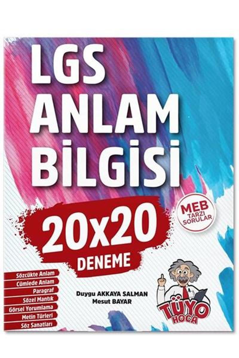 Tüyo Hoca Yayınları LGS Anlam Bilgisi 20x20 Deneme