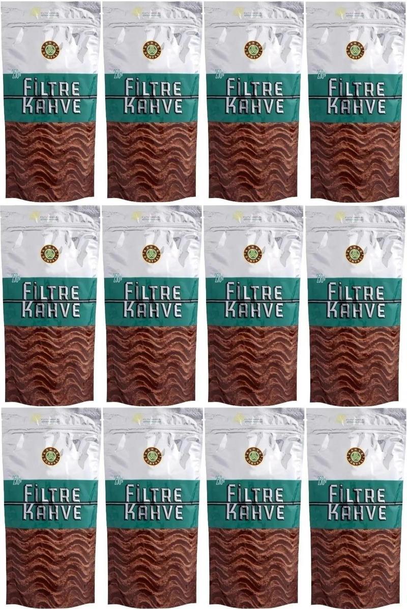 Filtre Kahve 250Gr (12 Li Set) Toplam: 3000GR