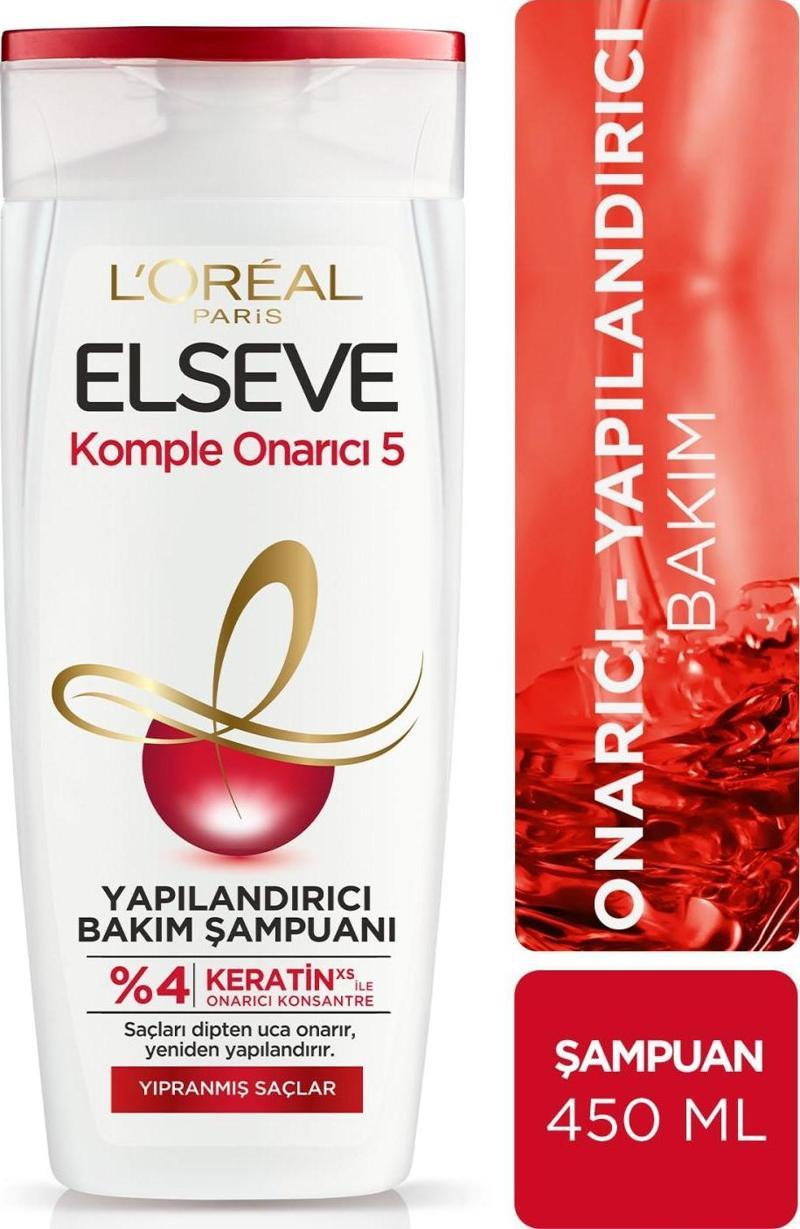 L'Oréal Paris Elseve Komple Onarıcı 5 Yapılandırıcı Bakım Şampuanı 450 ml