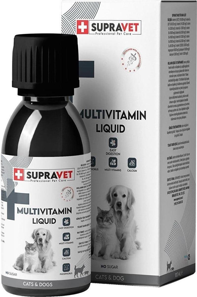 Kedi Köpek Sağlığı İçin Multi Vitamin Sıvı Damla 100 Ml