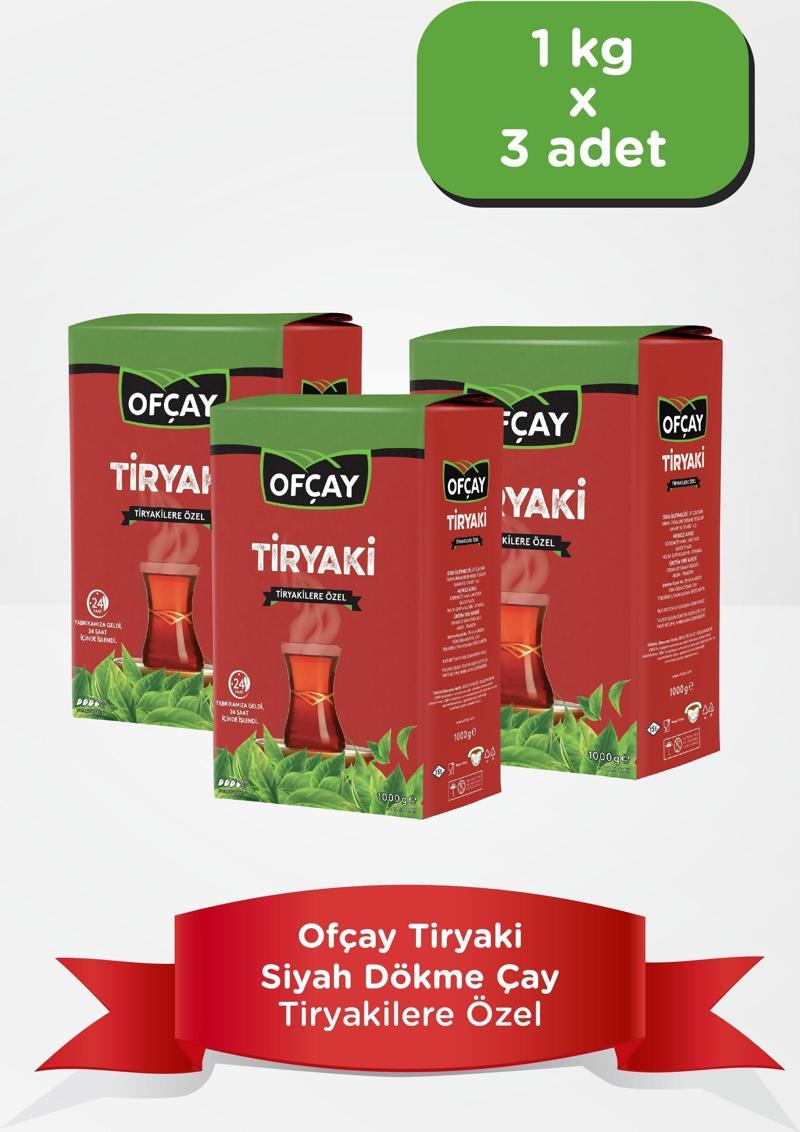 Tiryakisine 1000 gr Siyah Dökme Çay X 3 Paket