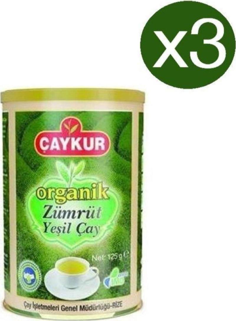 Organik Zümrüt Yeşil Çay 125 gr X 3 Adet